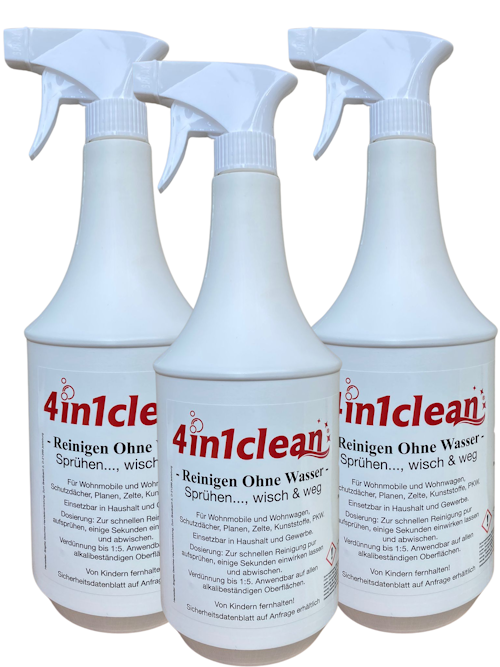 4in1clean 4in1clean - Preiswert Sauber Set – 3 x 1000ml